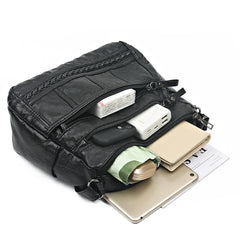 Soft Leather Shoulder Bag for Ladies Casual Hobos Sac Crossbody Bags