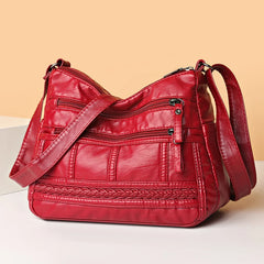 Soft Leather Shoulder Bag for Ladies Casual Hobos Sac Crossbody Bags