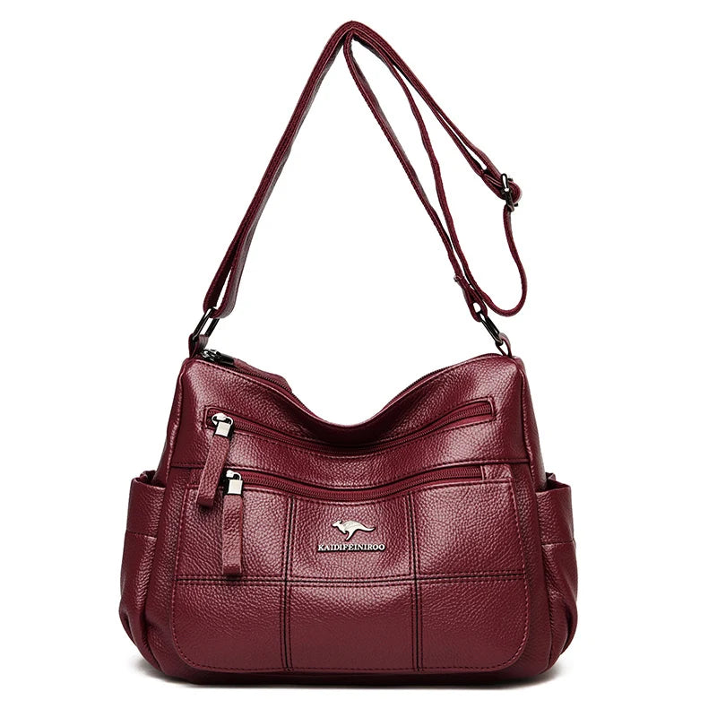 Vintage Crossbody Shoulder Bags Soft PU Leather Handbags