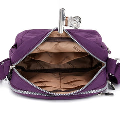 Waterproof Light Nylon Women Crossbody Bag Multi-Pockets Female Shoulder Bag