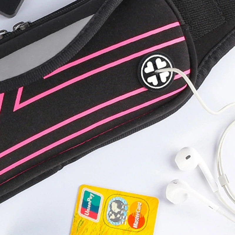 Waterproof Sport Waist Belt Bum Pouch Fanny Pack Zip Bag