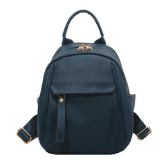 Waterproof Leather Women Backpack College Travel Rucksack School Bags