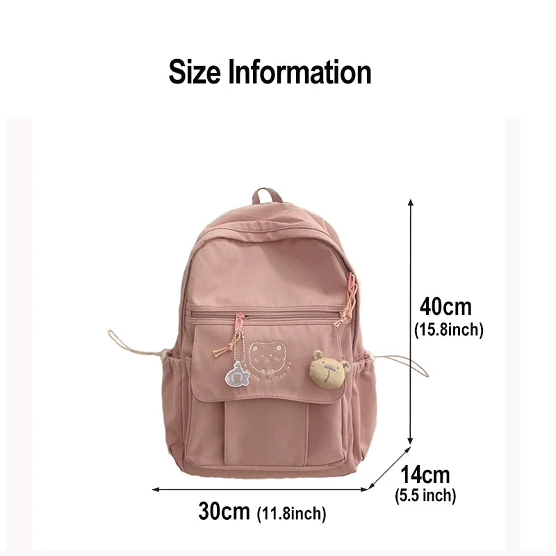 Waterproof High Women Backpack Multi-pocket Large Capacity Rucksack