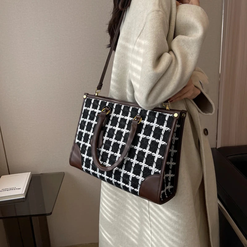 Women Canvas Handbags Tote Bags Large Capacity Shoulder Messenger Crossbody Bag