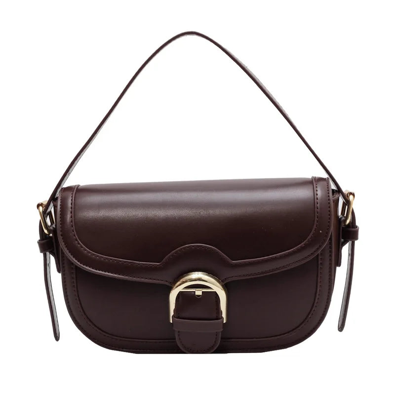 Women Saddle Crossbody Bag Small Pu Leather Shoulder Messenger Bag