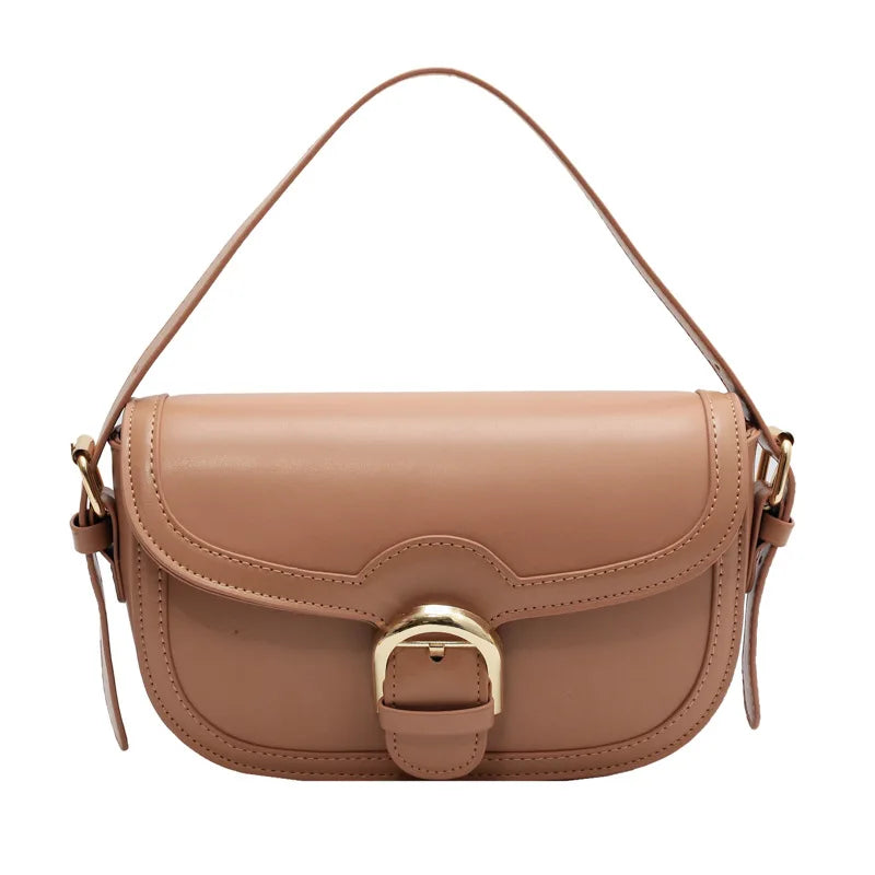 Women Saddle Crossbody Bag Small Pu Leather Shoulder Messenger Bag