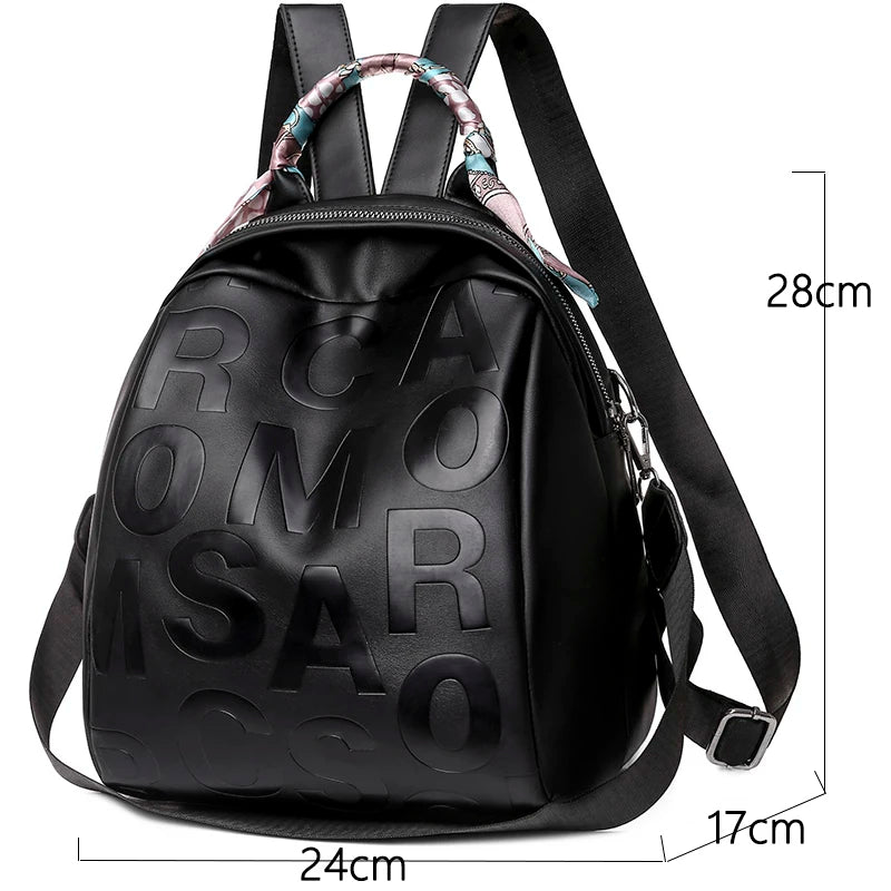 Women Leather Backpack Lady Shoulder Bag School Backpacks For Teens Girls