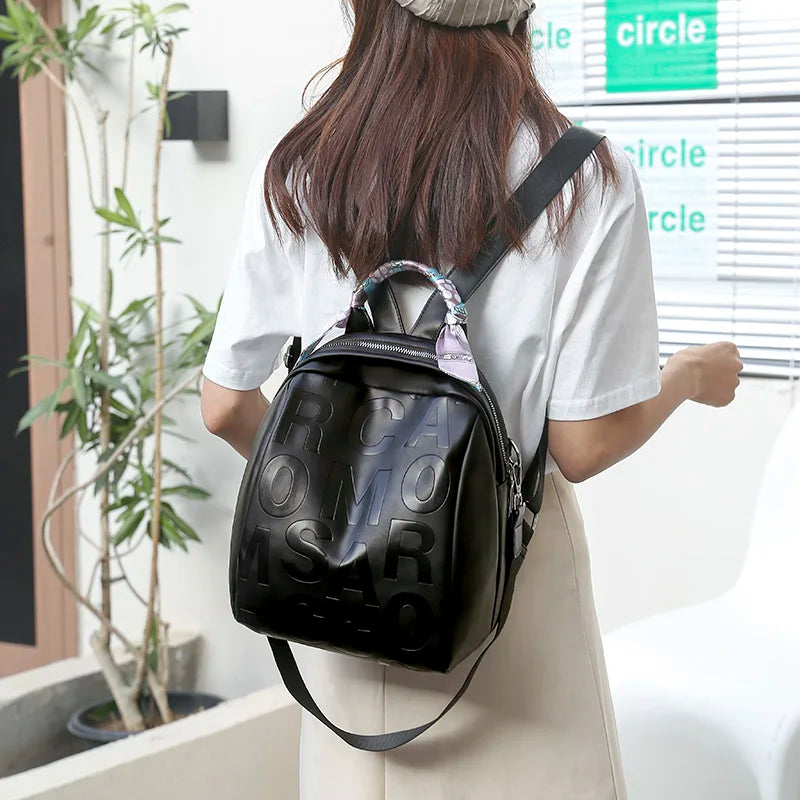 Women Leather Backpack Lady Shoulder Bag School Backpacks For Teens Girls