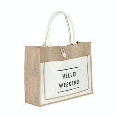 Women Linen Tote Large Capacity Shoulder Bag Casual Beach Shopping Handbag