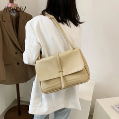 Women Leather Shoulder Bag Large Capacity Crossbody
