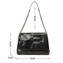 High Women Leather Shoulder Bag Large Capacity Crossbody