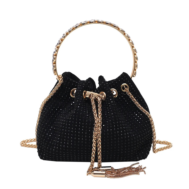Women Small Pu Leather Handbags Bucket Bags Ladies Shoulder Messenger Bags