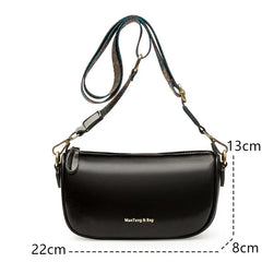 Oil Wax Leather Shoulder Bag for Women Crossbody Handbag