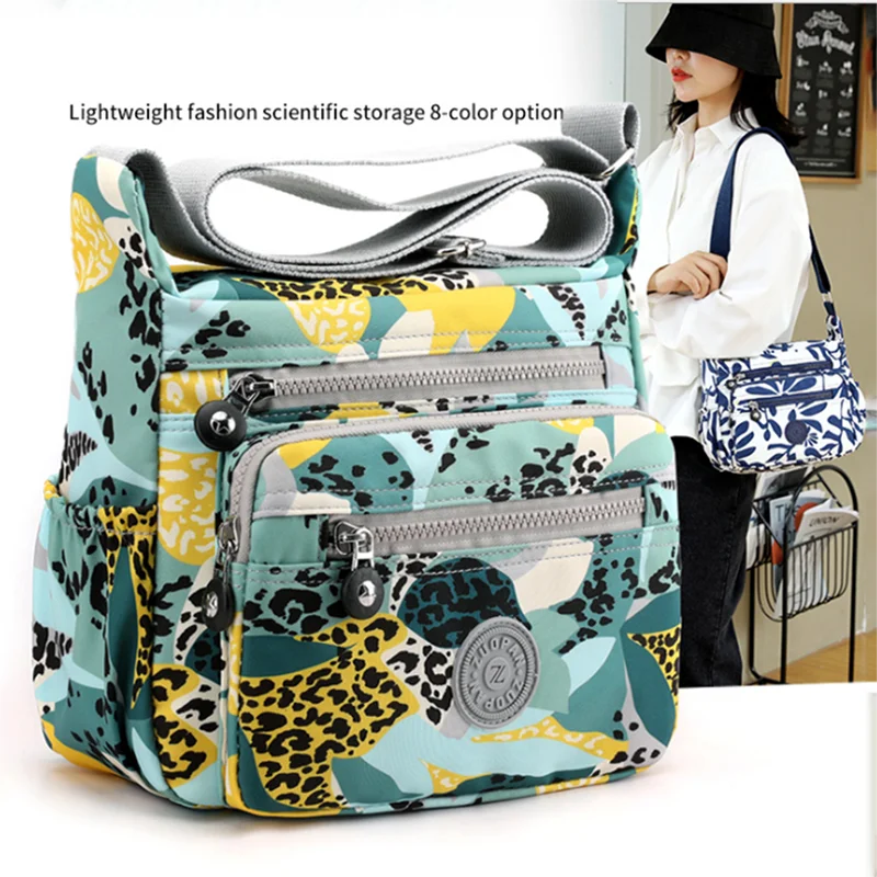 High Quality Nylon Canvas Mummy Print Shoulder Bag Clutch Handbags Messenger Bag