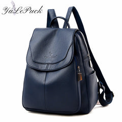 Women Soft Leather Backpack School Bags for Teenage Girls Bagpack
