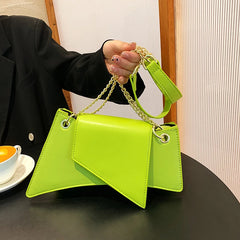 Retro Leather Shoulder Bag Chain Handbag Women Lady Clutch