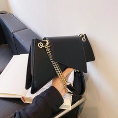 Retro Leather Shoulder Bag Chain Handbag Women Lady Clutch