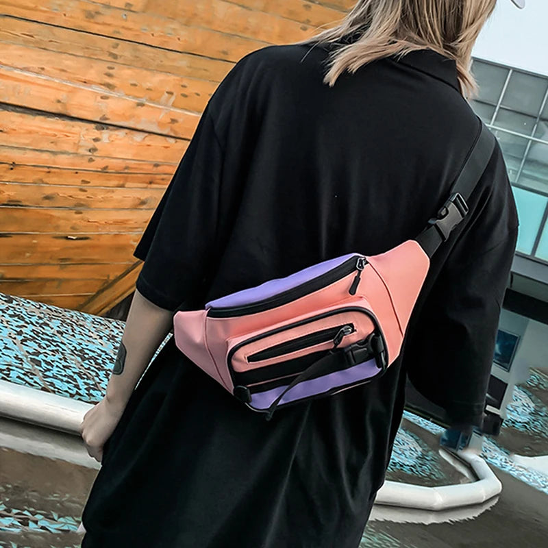 Hip Hop Waist Bag Women's Leisure Bum Package Banana Messenger Bags