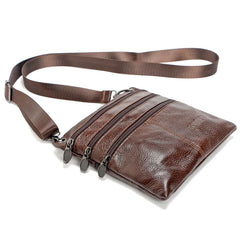 Leather Business Bag for Men, Shoulder & Inclined Shoulder Bag