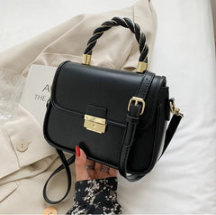 Square Tote Bag PU Leather Women's Handbag