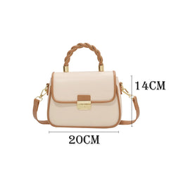 Square Tote Bag PU Leather Women's Handbag