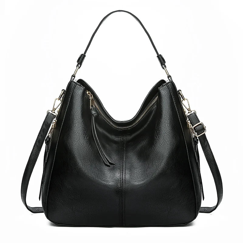 Leather Hobo Bag Women Handbags Shoulder Bags Purses Vintage