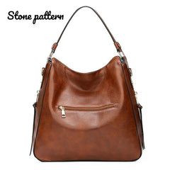 Leather Hobo Bag Women Handbags Shoulder Bags Purses Vintage