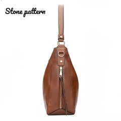 Leather Hobo Bag Women Handbags Shoulder Bags Purses Vintage
