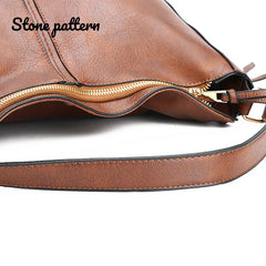 Leather Hobo Bag Women Handbags Shoulder Bags Purses Vintage