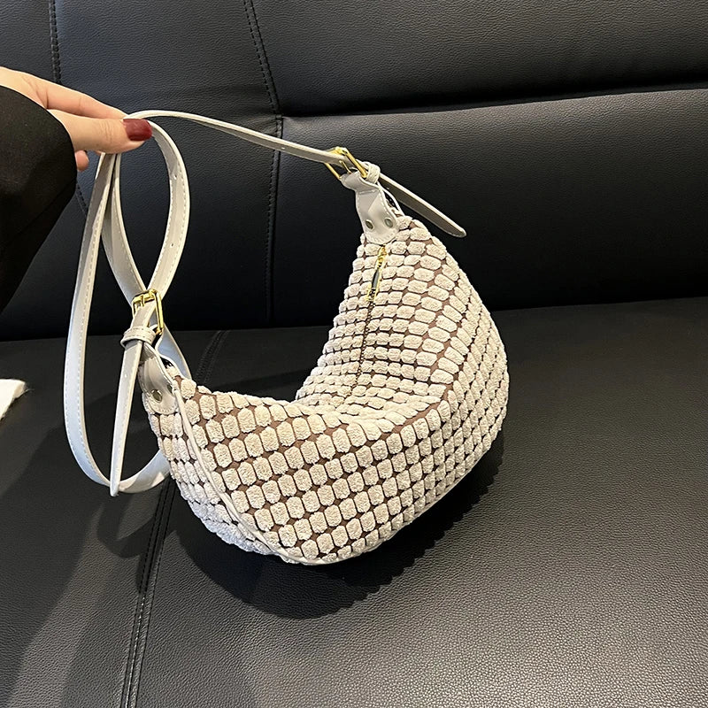 Hobos Women's Leather Crossbody Bag Handbags Ladies Casual Tote Messenger Bag