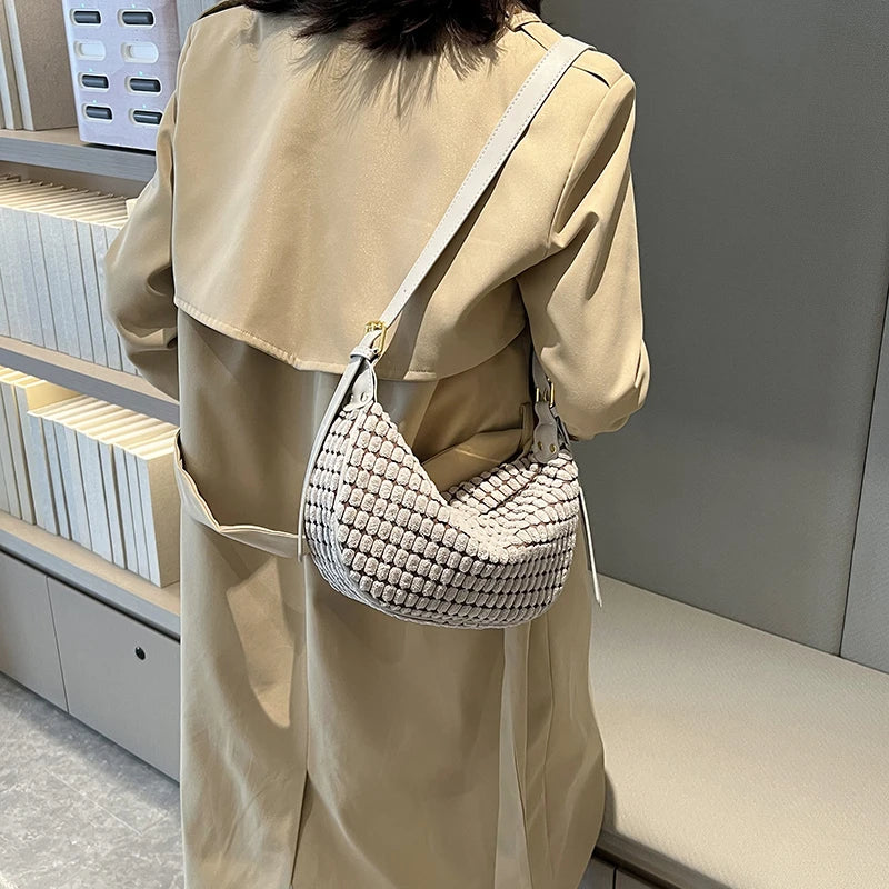 Hobos Women's Leather Crossbody Bag Handbags Ladies Casual Tote Messenger Bag