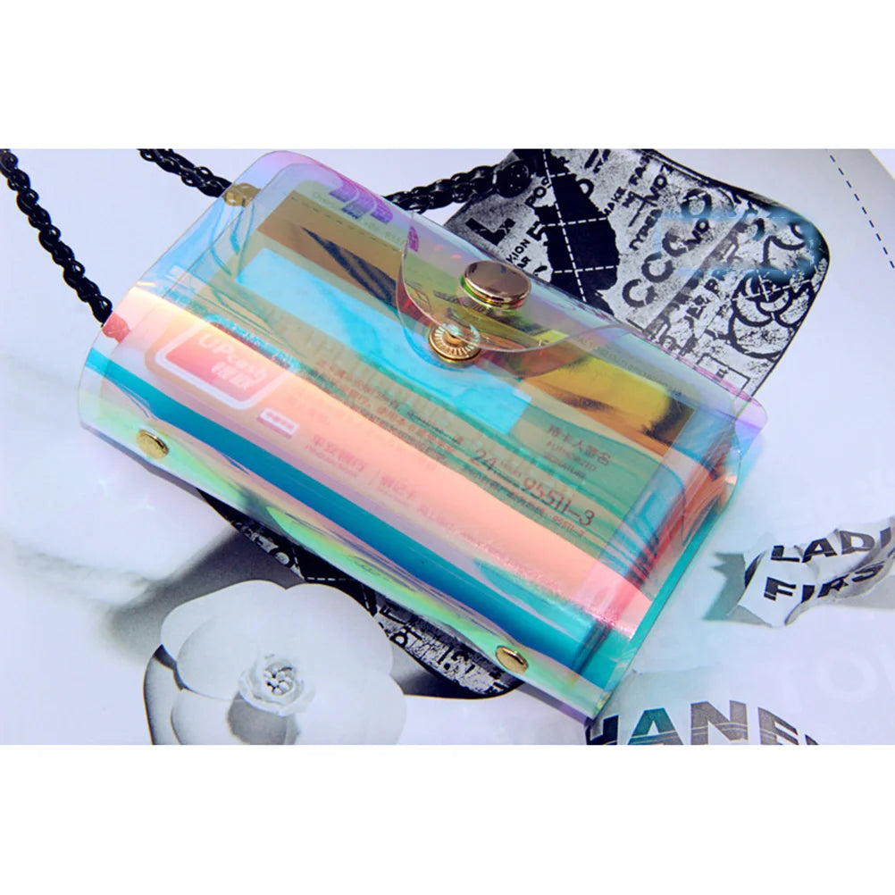 Holographic ID Organizer Bag with Card Sleeves