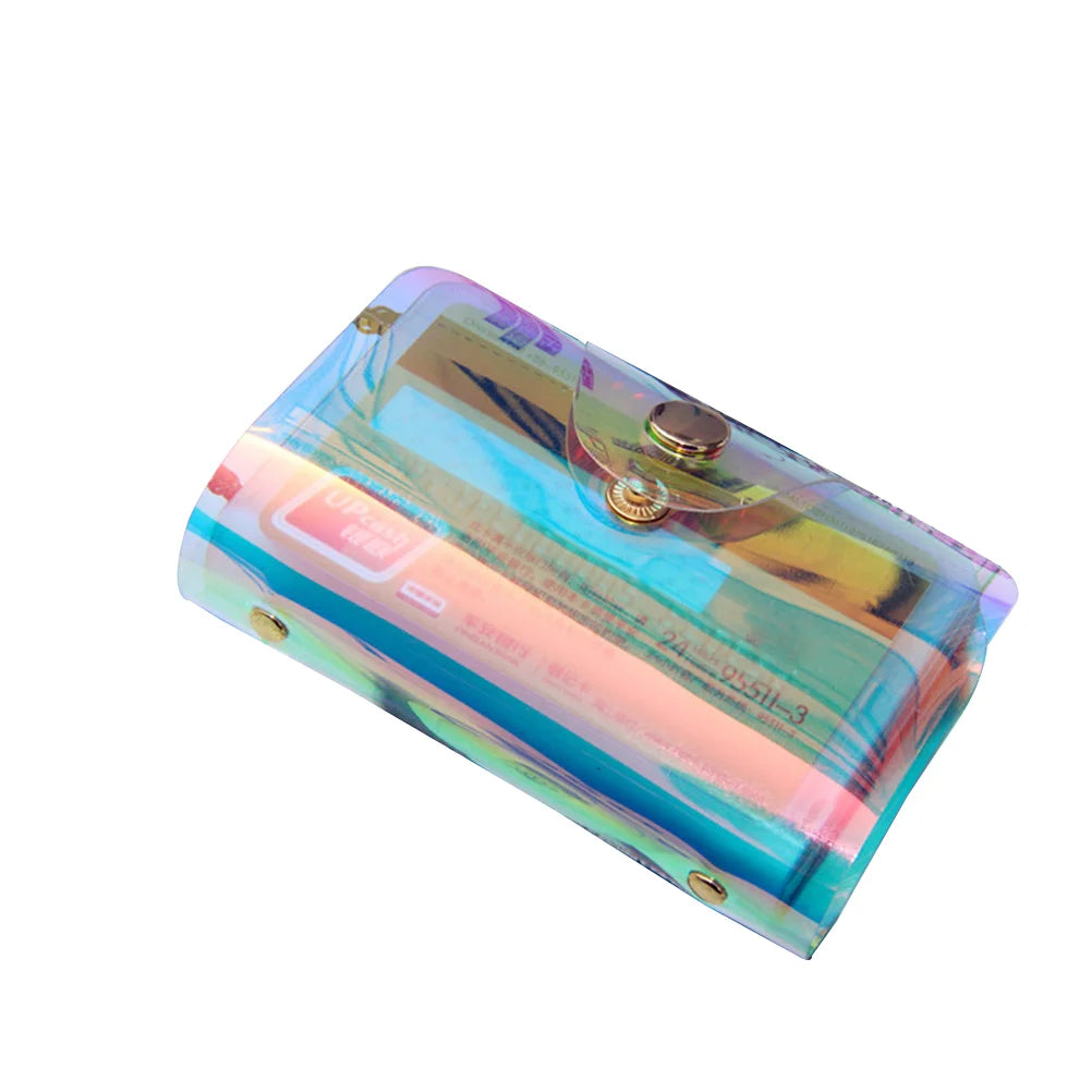 Holographic ID Organizer Bag with Card Sleeves