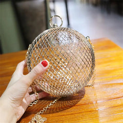 Metal Ball Shoulder Bag for Women