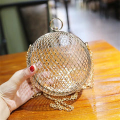 Metal Ball Shoulder Bag for Women