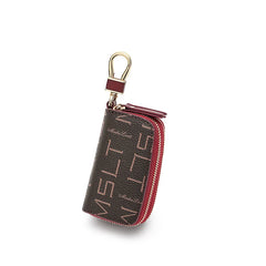 Double Zipper Mini Small Key Wallet Men Women Key Holder