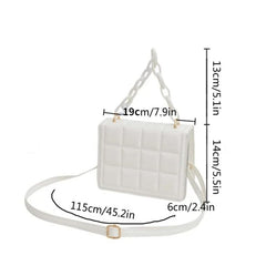 Honeycherry Geo Embossed Flap Crossbody Bag Mini Handbags