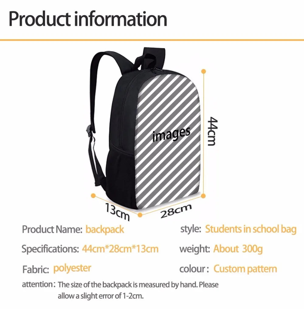Horse Satchel School Bags 3 Set Girls mochilas Escolares