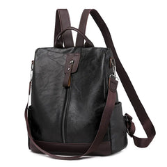 Women Backpack Soft Leather School Bags For Teenage Girls