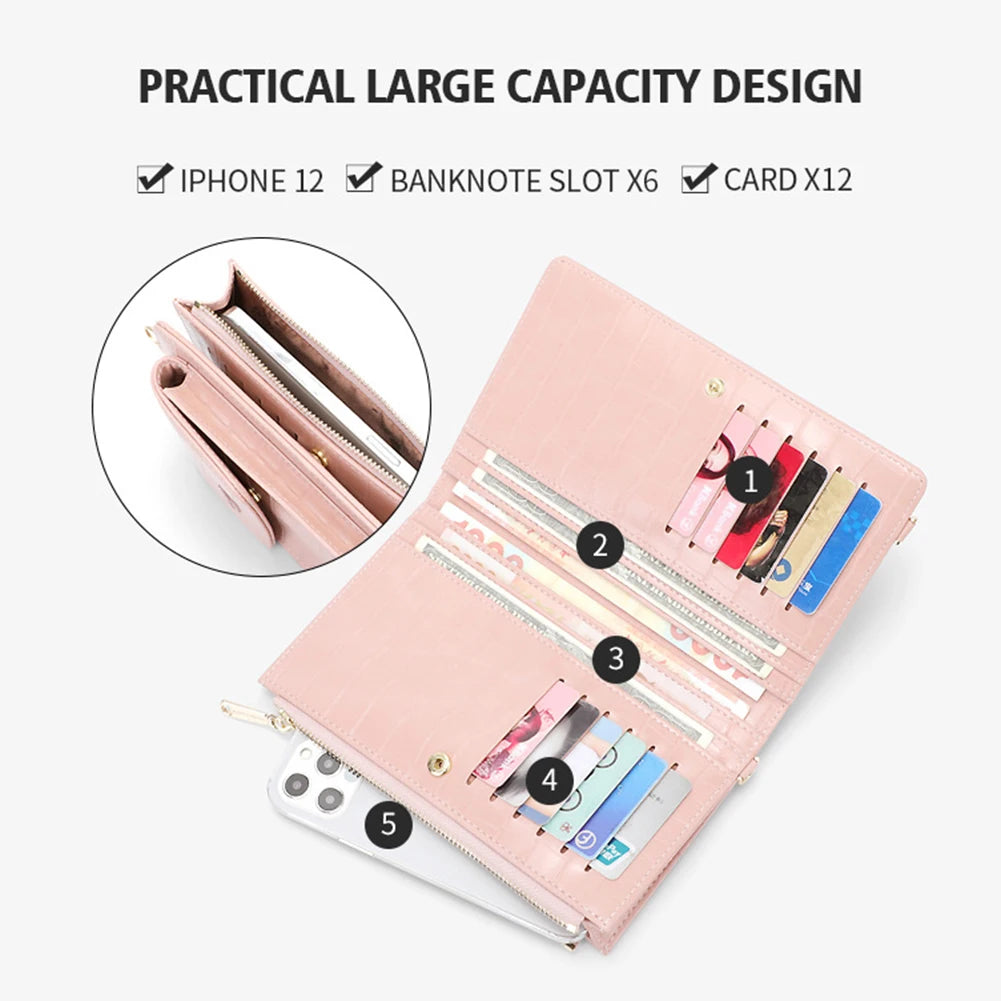 Small Crossbody Bag Mini PU Leather Shoulder Messenger Clutch