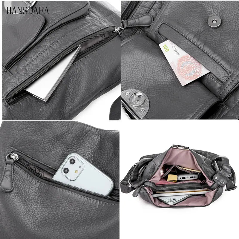 Multifunction Shoulder Bags Soft Large Capacity