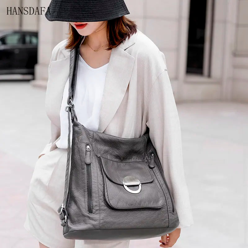 Multifunction Shoulder Bags Soft Large Capacity