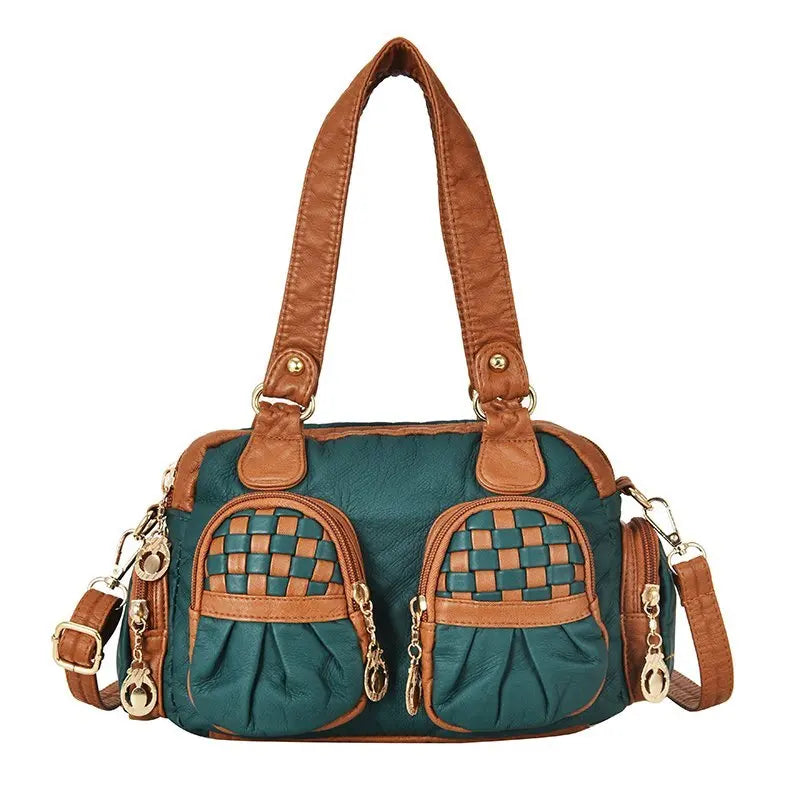 Soft Sheepskin Shoulder Bag Vintage Totes Women's Handbags
