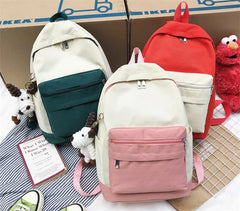 Canvas School Backpack for Teenage Girl - Big Capacity
