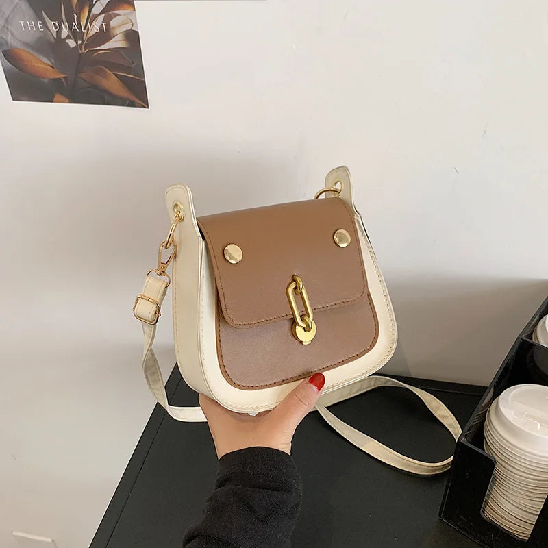 Women Shoulder Bag PU Leather Car Line Mini Square Bag