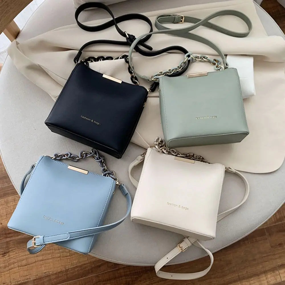 Large Capacity PU Leather Messenger Crossbody Bag