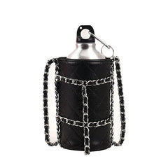 Pink Women Water Bottle Pouch Totes Ins Style Chain Shoulder Bag Purse