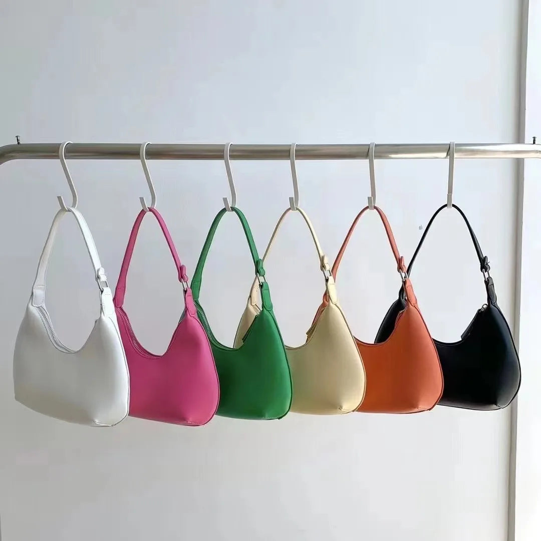 Small Leather Handbag Women's Shoulder Bag Pink Side Bags For Women