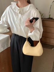 Small Leather Handbag Women's Shoulder Bag Pink Side Bags For Women