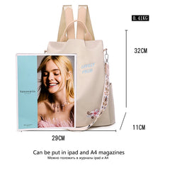 Anti-theft Women Backpacks Waterproof Oxford School Bag For Girl